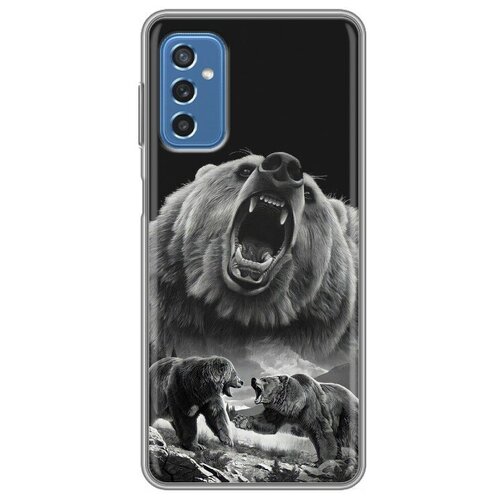Дизайнерский силиконовый чехол для Samsung Galaxy M52 5G Медведь