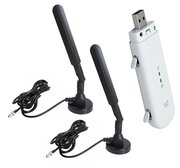 Wi-Fi USB модем ZTE MF79U с двумя комнатными антеннами (MiMo) усилением до 8dBi, кабель 2*3м