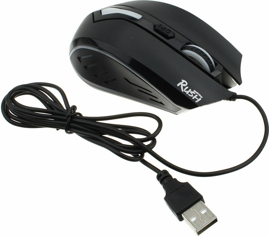Мышь игровая проводная Smartbuy RUSH 712 черная (SBM-712G-K) - фотография № 12