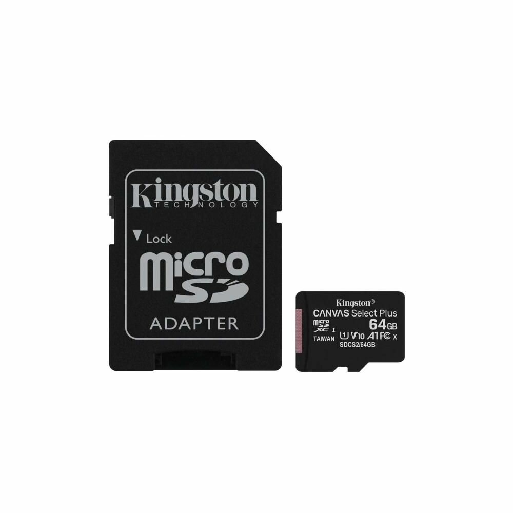 Карта памяти microSDHC UHS-I KINGSTON CanvSelect Plus 64 ГБ, 100 МБ/с, Class 10, , 1 шт., переходник SD - фото №9