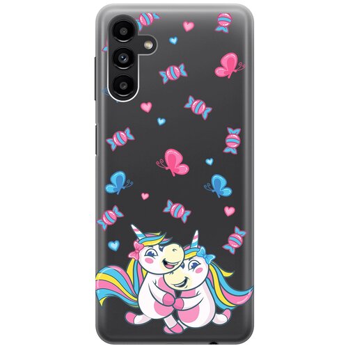 Силиконовый чехол с принтом Unicorns and Candies для Samsung Galaxy A13 5G / Самсунг А13 силиконовый чехол с принтом unicorns and candies для samsung galaxy a13 5g самсунг а13