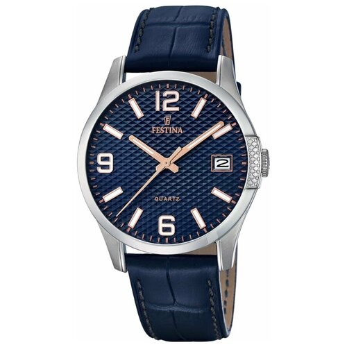 Наручные часы FESTINA, серебряный наручные часы tomi мужские кварцевые кожаный ремешок серый