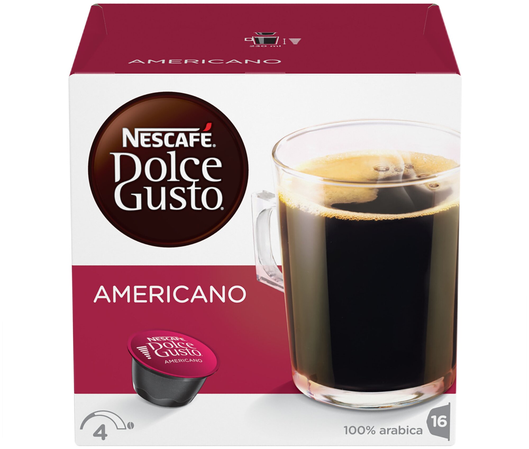 Кофе в капсулах Nescafe Dolce Gusto Americano, 16 капсул - фотография № 4