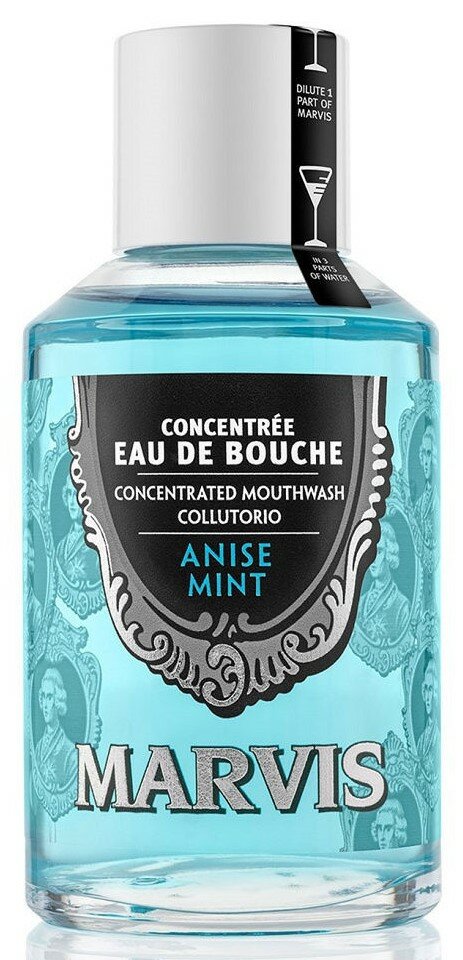 Marvis ополаскиватель-концентрат ANISE MINT Мята и анис, 120 мл, мята