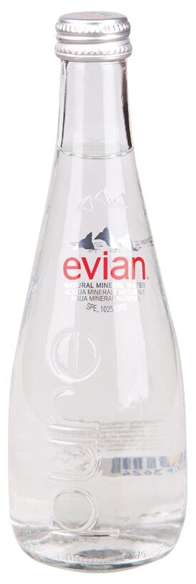 Вода минеральная Evian стекл. бут. 0,33л негаз 20 шт/уп - фотография № 4