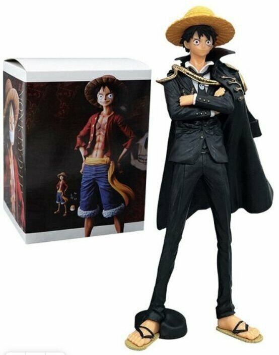 Фигурка Луффи в черном на подставке "Ван Пис" One Piece (25 см)