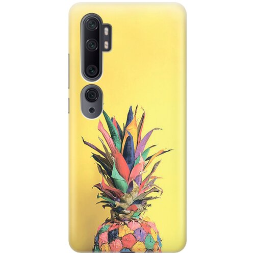фото Ультратонкий силиконовый чехол-накладка для xiaomi mi note 10 / note 10 pro с принтом "ананас на желтом" gosso