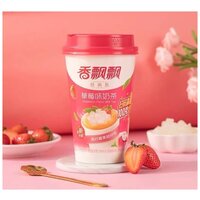 Китайский молочный чай со вкусом Клюбники Strawberry Flavor Milk Tea: 2 штуки