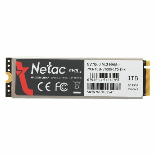 Твердотельный накопитель Netac 1 ТБ M2 NT01NV7000-1T0-E4X