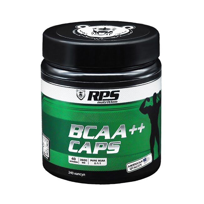 BCAA RPS Nutrition BCAA++ Caps, нейтральный, 240 шт.