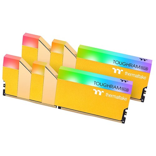 Rg26d408gx2-3600c18a 16GB Thermaltake DDR4 3600 Dimm Toughram RGB Metallic Gold Gaming Memory Non .