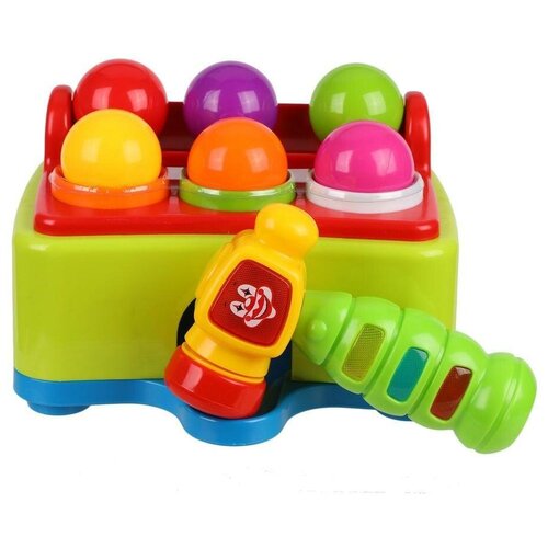 фото Наша игрушка быстрый молоточек, 6 шаров свет, звук, батар. аа*2шт. не входят в комп.