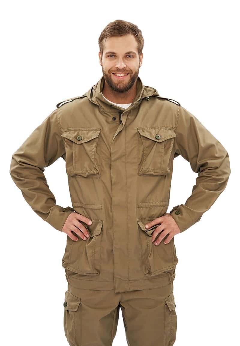 Костюм "КАПРАЛ" куртка/брюки, цвет: олива, ткань: Коттон Пич 240, 52-54, 182-188