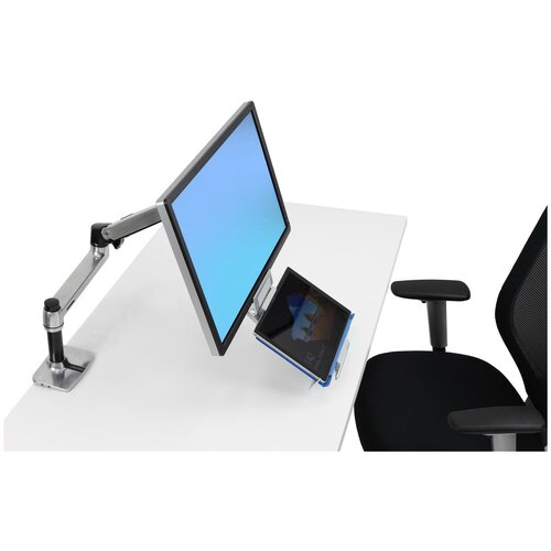 фото Ergotron lx arm 45-241-026/85-046-231 tandem tablet holder кронштейн держатель для монитора и планшета ergotron (сша)