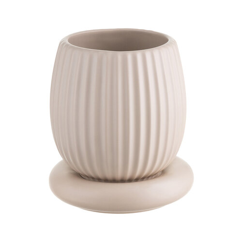 Горшок цветочный кремового цвета из коллекции Edge 12л Tkano TK22-DEC-PT0002 2090₽