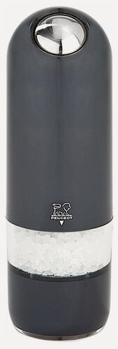 Изображение товара Мельница для соли Peugeot Alaska Quartz, электрическая, черная, 17 см
