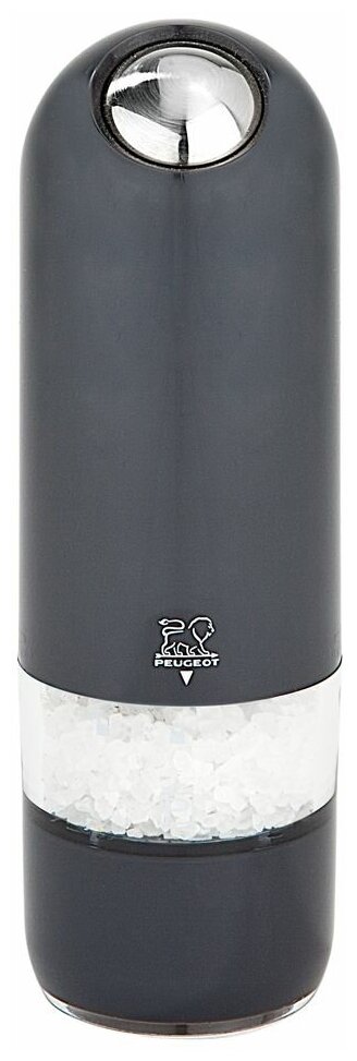 Мельница для соли Peugeot Alaska Quartz, электрическая, черная, 17 см