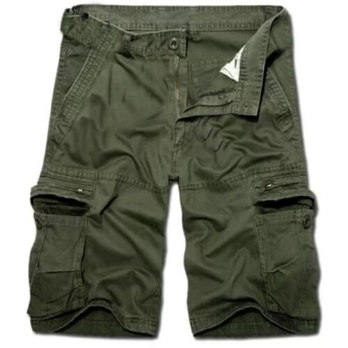 Карго , размер 38, зеленый классические пляжные шорты мужские rhythm черный
