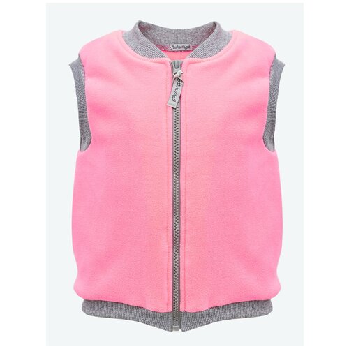 фото Жилетка "everyday fleece", микита, 193919, размер 134-140, розовый, серый меланж