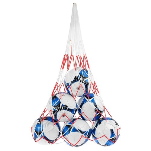 фото Onlytop сетка для переноски мячей (на 10 мячей), нить 2 мм, цвета микс