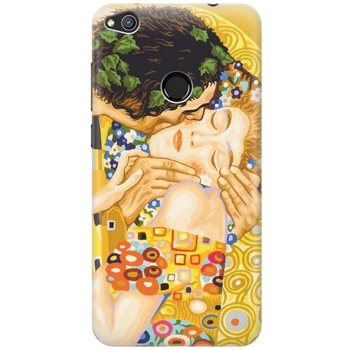 фото Cиликоновый чехол на honor 8 lite / хонор лайт с принтом "поцелуй" gosso