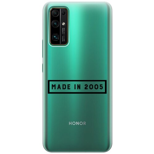 Силиконовый чехол на Honor 30, Хонор 30 с 3D принтом 2005 прозрачный силиконовый чехол на honor 30 хонор 30 с 3d принтом brain plus heart прозрачный