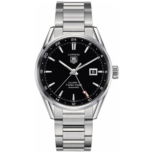 наручные часы tag heuer серебряный черный Наручные часы TAG Heuer, серебряный, черный