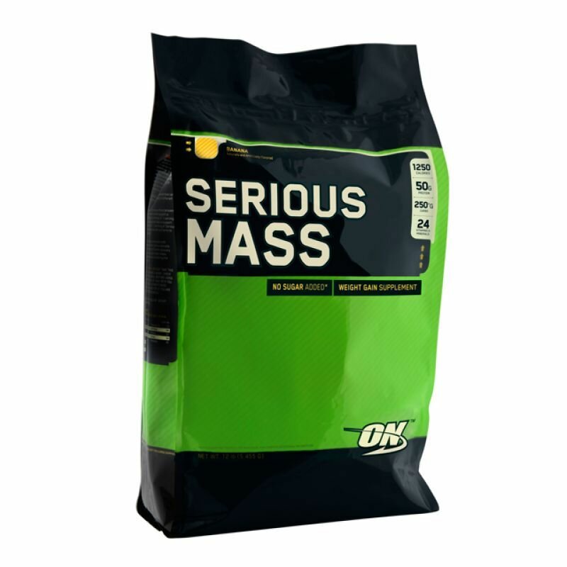 Гейнер для набора массы Optimum Nutrition Serious Mass, 5455 г, вкус: банан