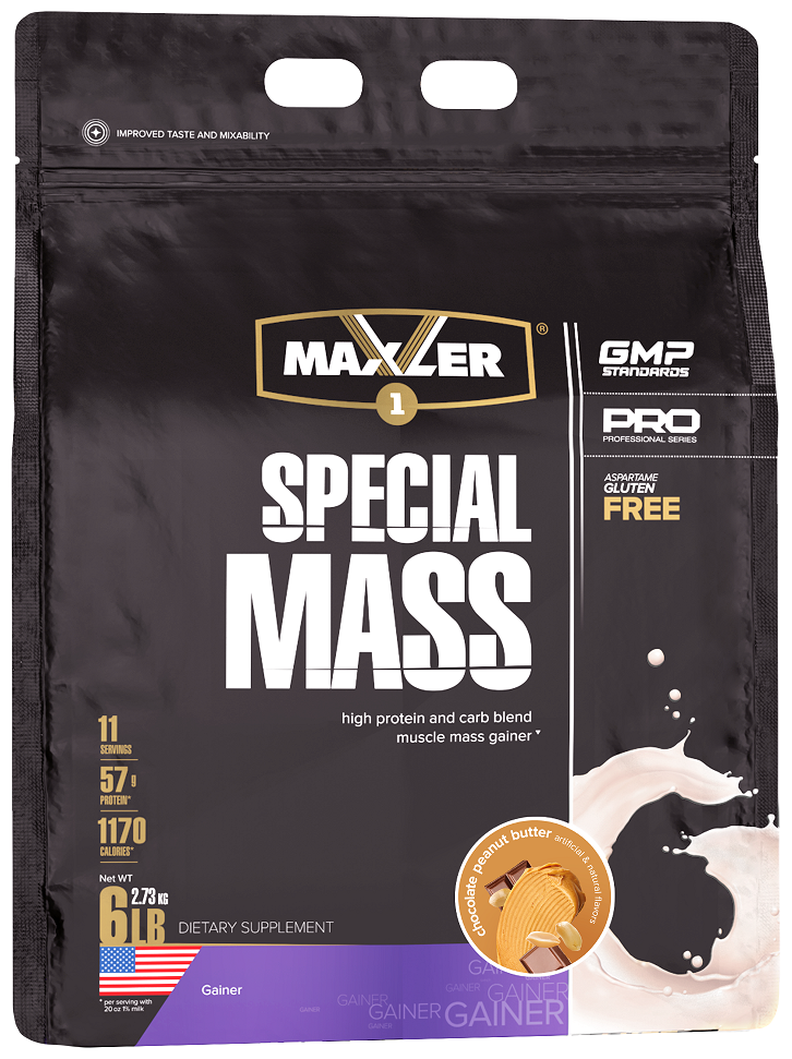 Maxler Special Mass Gainer 2730 гр. 6lb (Maxler) Шоколадное арахисовое масло