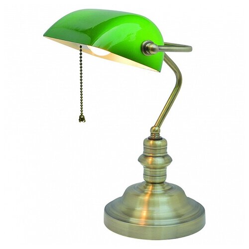 фото Настольная лампа офисная arte lamp banker a2492lt-1ab
