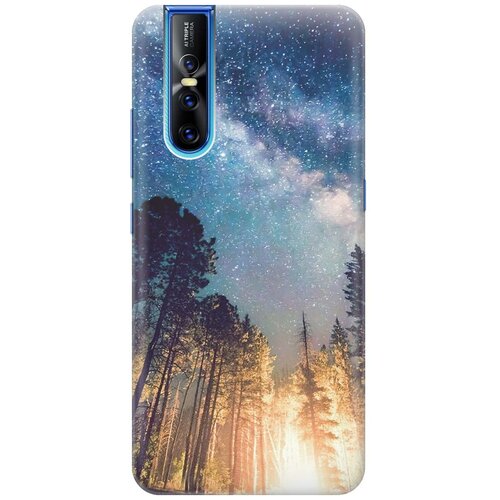 фото Cиликоновый чехол на vivo v15 pro / виво в15 про с принтом "млечный путь" gosso