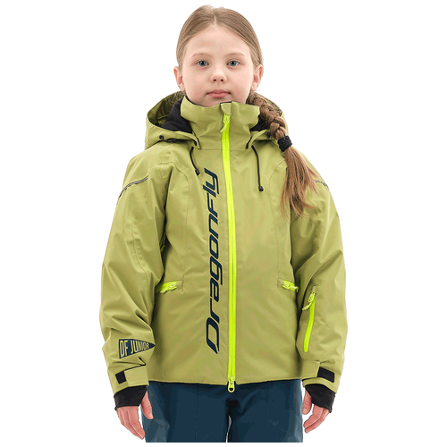 Куртка сноубордическая детская Dragonfly Gravity Junior Green/Dark Ocean (Рост:128-134)