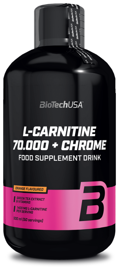 Biotech L-carnitine+chrome 500ml Апельсин