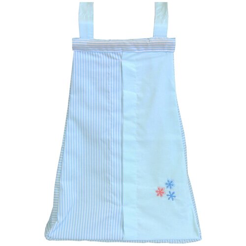 фото Fairy сумка для пелёнок и подгузников белые кудряшки голубой