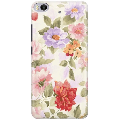 фото Cиликоновый чехол на xiaomi mi 5s / сяоми ми 5 эс с принтом "нежные цветы" gosso