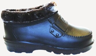Галоши мужские утепленные для холодной погоды Рус Обувь, черные, размер 41
