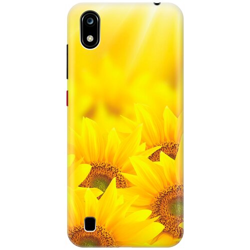 фото Re:pa накладка transparent для zte blade a7 (2019) с принтом "подсолнухи"