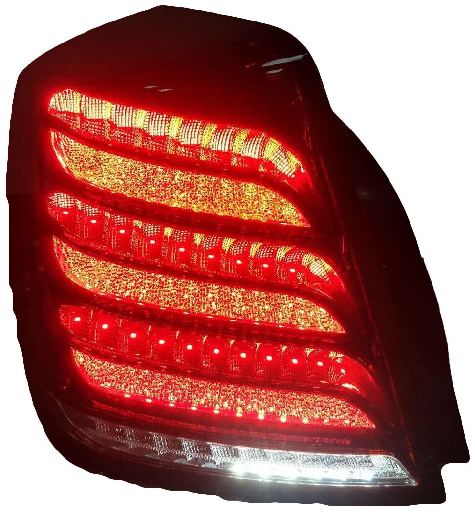 фото Задние фонари Шевроле Лачетти Дэу Джентра седан 2004-2015 модель №3, комплект: Л+П, стиль Майбах, бегущий поворотник, арт: MF-TL-000343