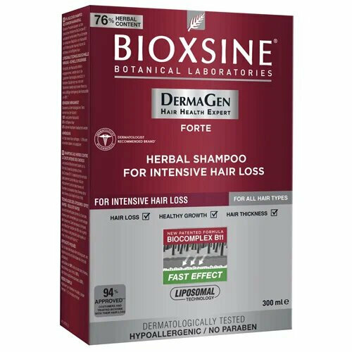 Шампунь форте для всех типов волос Bioxine против интенсивного выпадения, 300 мл