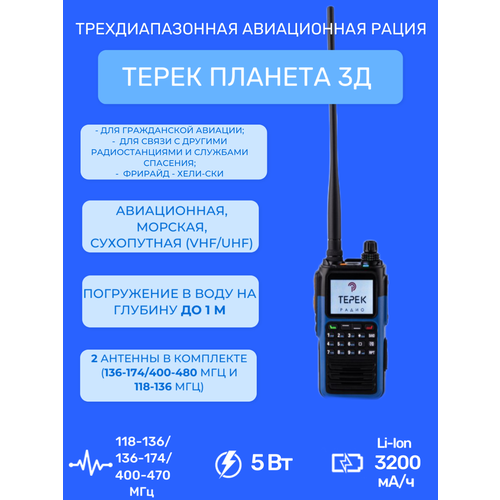 Рация Терек планета 3Д 3449600₽
