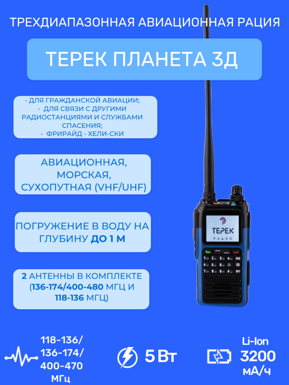 ТЕРЕК Рация Терек планета 3Д