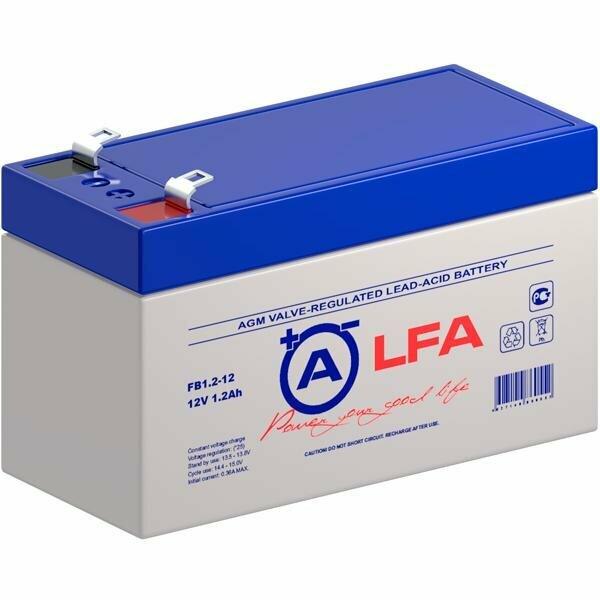 Аккумулятор LFA FB 1.2-12 (12В 1.2Ач / 12V 1.2Ah)