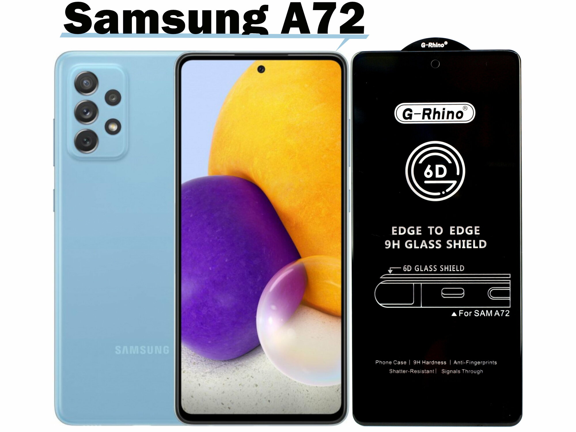 Защитное стекло G-Rhino для Samsung A72