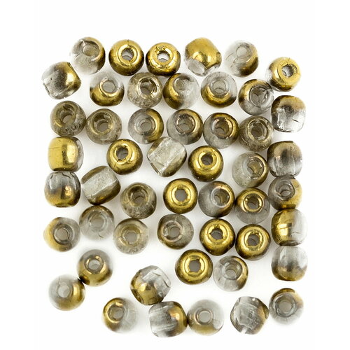 Стеклянные чешские бусины, круглые, Glass Pressed Beads, 2 мм, цвет Crystal Amber, 150 шт.