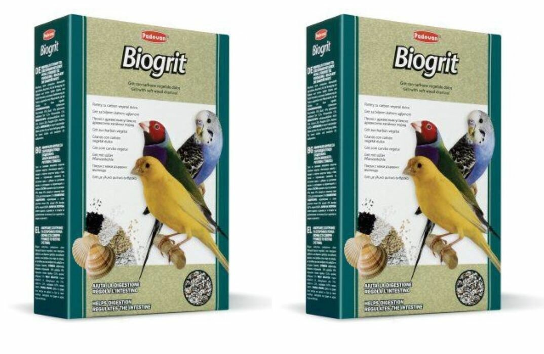 Padovan Наполнитель Био-песок Biogrit для декоративных птиц, 700 г, 2 шт