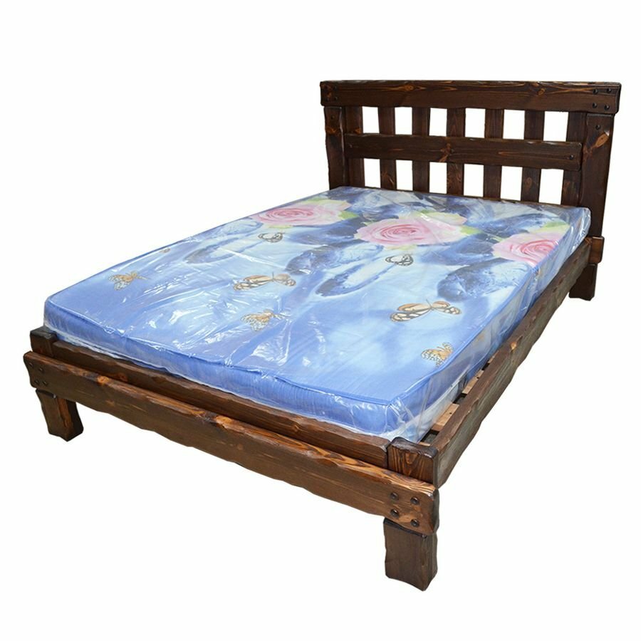 Кровать деревянная ммк-древ "Купец 1" 160*200 светлый орех