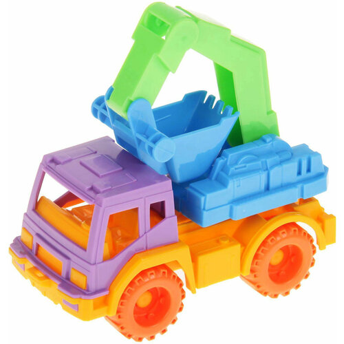Пластиковая модель Экскаватор Кама для детей, игрушка для песочницы и дома пластиковая модель вертолёт барби розовый для детей игрушка для песочницы и дома