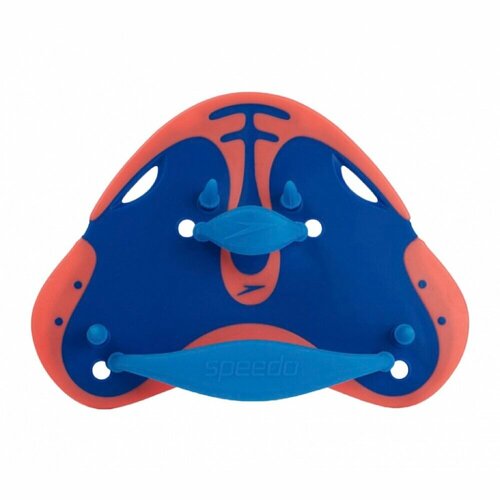 фото Лопатки для плавания (пальцевые) speedo biofuse finger paddle (orange/blue)