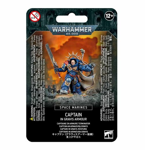 Набор миниатюр для настольной игры Warhammer 40000 - Space Marines Captain in Gravis Armour