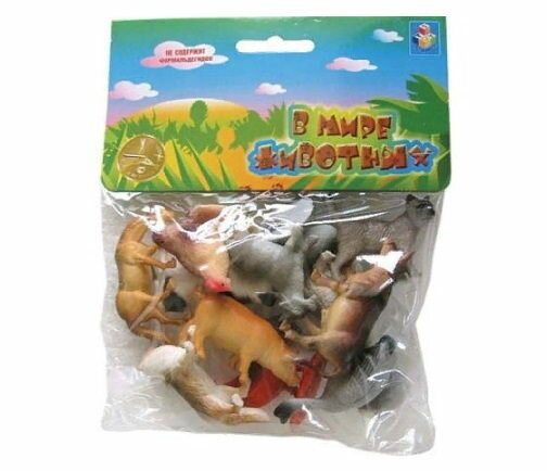 фото 1toy наб. игр. животных с фермы 12*5шт в упак ПВХ с хедером